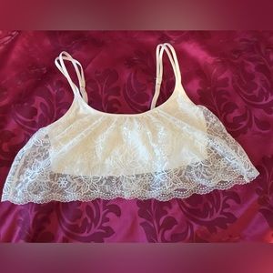 Aerie White Lace Bralette